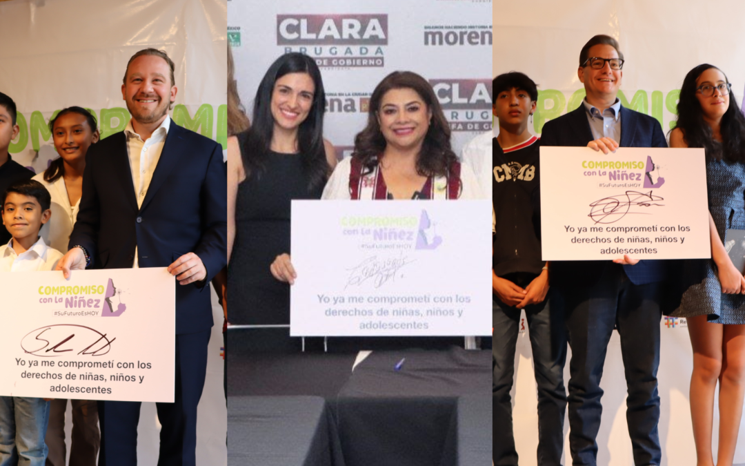 Candidata y candidatos a la jefatura de gobierno de la CDMX se comprometen con la niñez y la adolescencia, porque #SuFuturoEsHoy